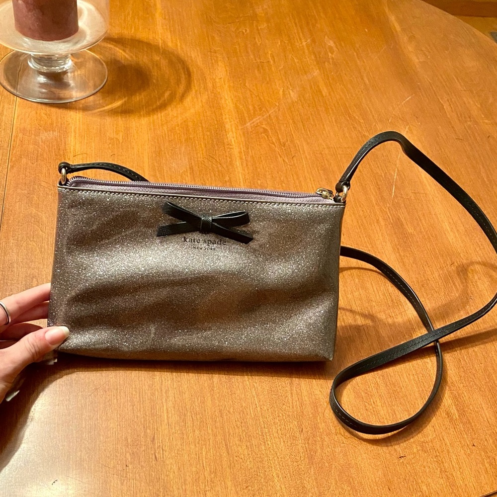 Kate Spade glitter crossbody purse